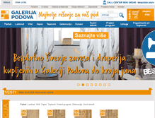 Tablet Screenshot of galerijapodova.com